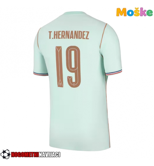 Moške Nogometnih dresov Francija Theo Hernandez #19 Gostujoči SP 2026 Kratki rokavi Moške Nogometnih dresov Francija Theo Hernandez #19 Gostujoči SP 2026 Kratki rokavi